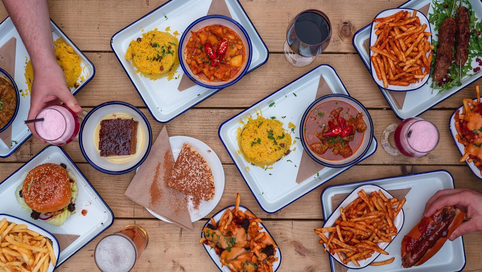 A table loaded with Chakalaka dishes